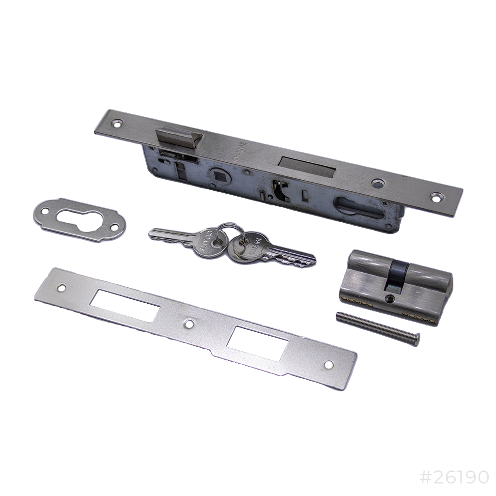 Aluminum Door Lock Body with Cylinder 155-20 SN Chame