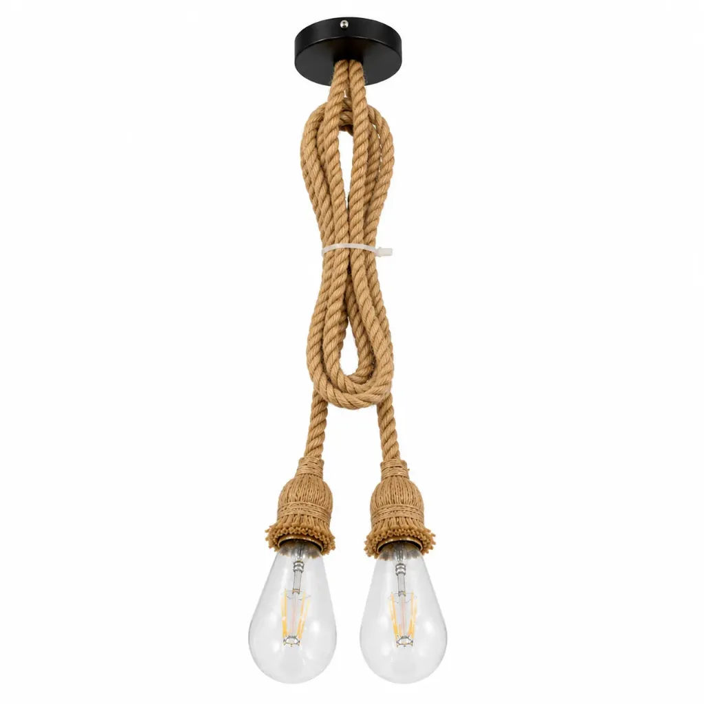 Pendant Rope Lamp Holder Double 140cm JD-2