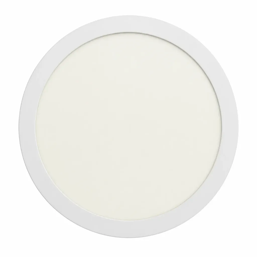 Led Panel Light Round Flush 12" 24w White