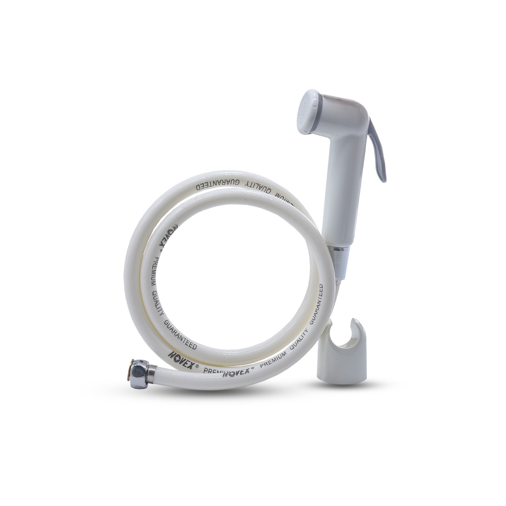 Hand Bidet Sprayer Pvc White Shattaf NVST-1304 Novex