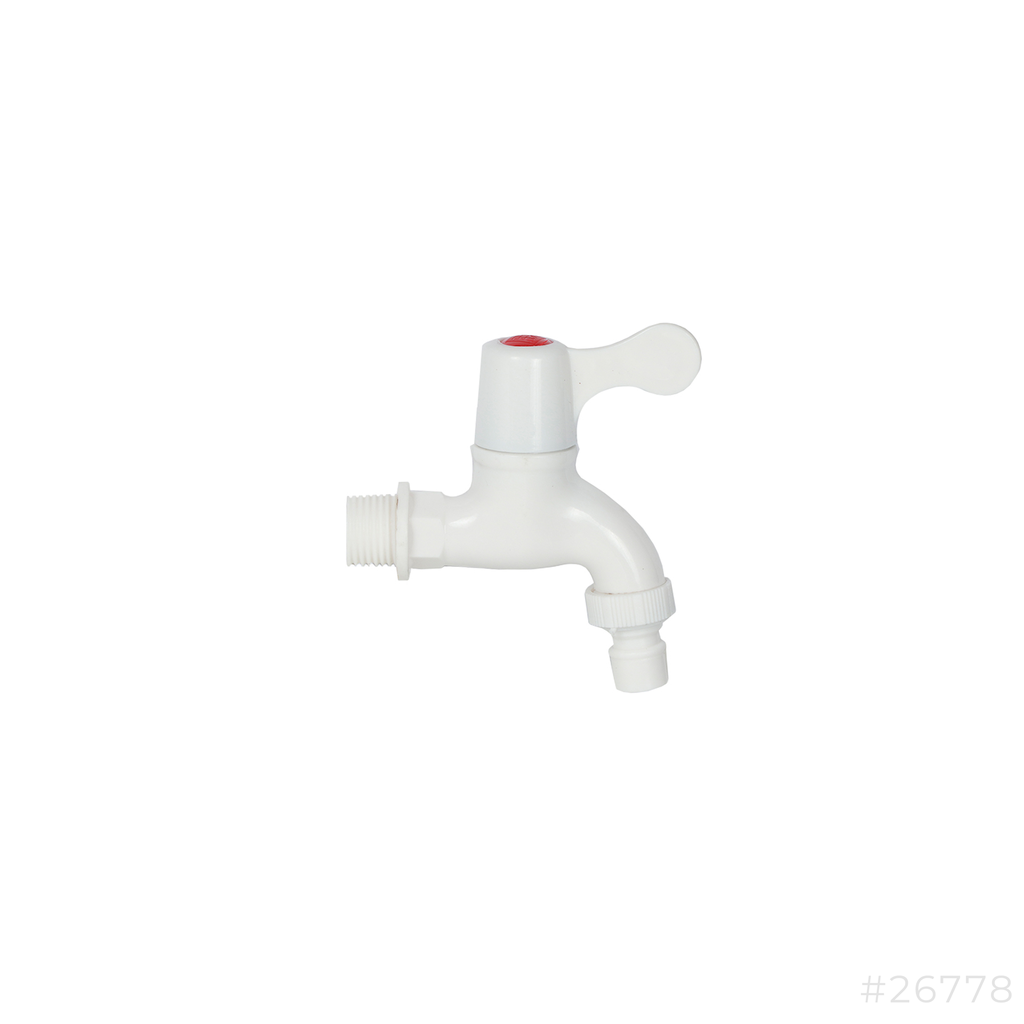 Pvc Water Bib Tap White BC005 Cavil