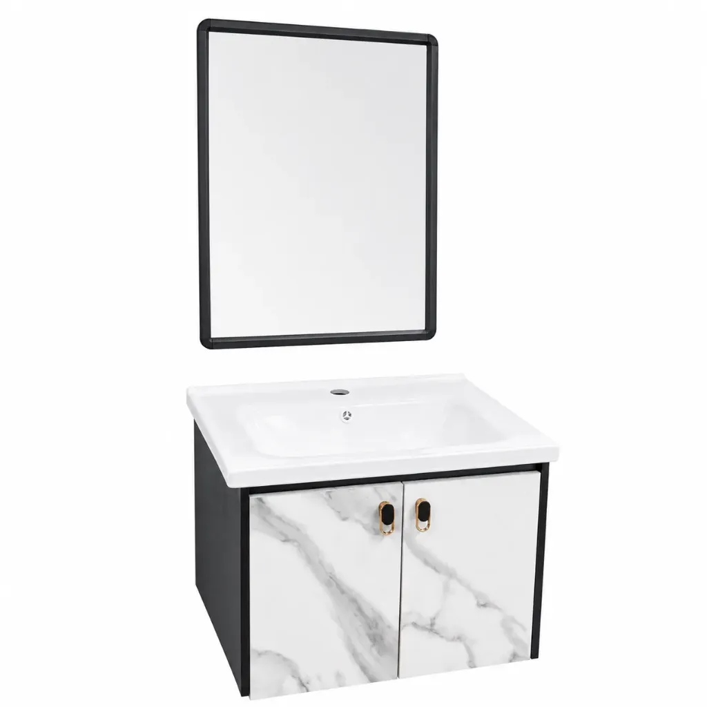 [26904] Basin Cabinet with Mirror Sitong JJ0675-60 B:600x470x440mm M:500x700mm [2 Box]