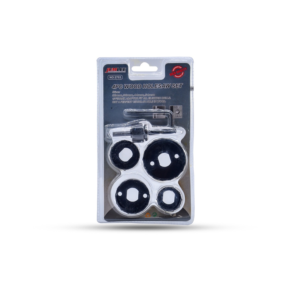 [16479] Wood Hole Saw 4Pcs Set 2703 Jumlee
