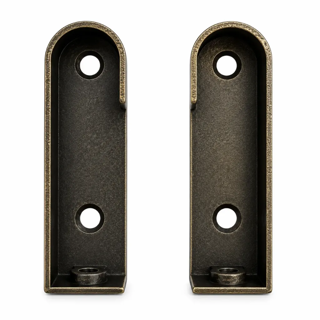 Oval Pipe Bracket 3/4" Long Pair