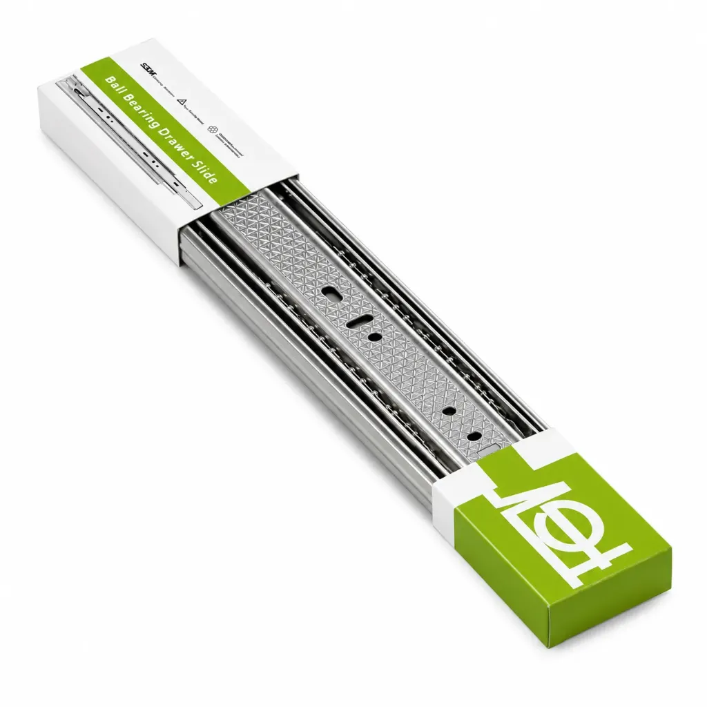 Full Extension Ball Bearing Drawer Rail GI 42mmx14" Soft Close