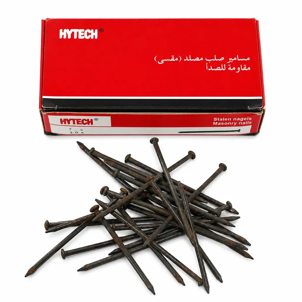 [16510] Nail Steel Concrete  3" Black  Hytech Box