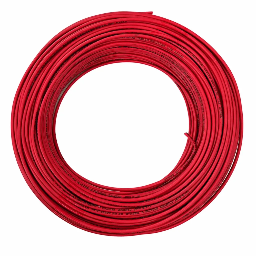 Electrical Wiring Cable Nuhas 1-Core 1.5mm Red 100y