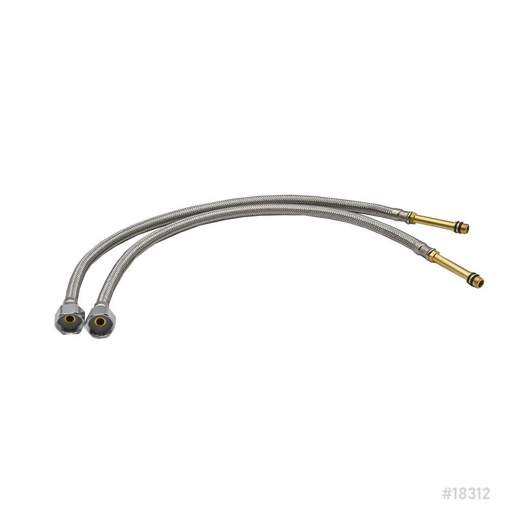 SS Braided Flexible Hose 50cm 2-pieces set