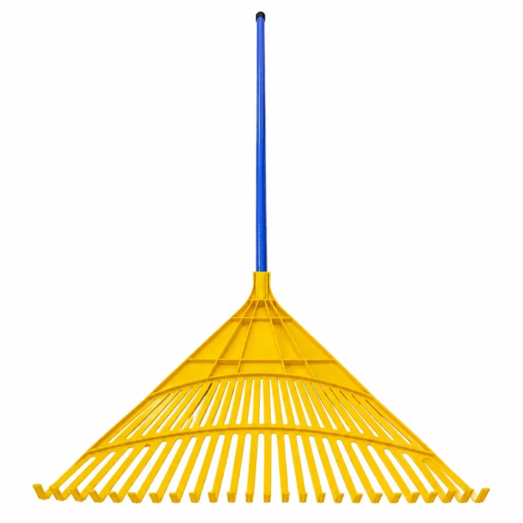 Pvc Garden Rake with Wooden Handle 24Teeth