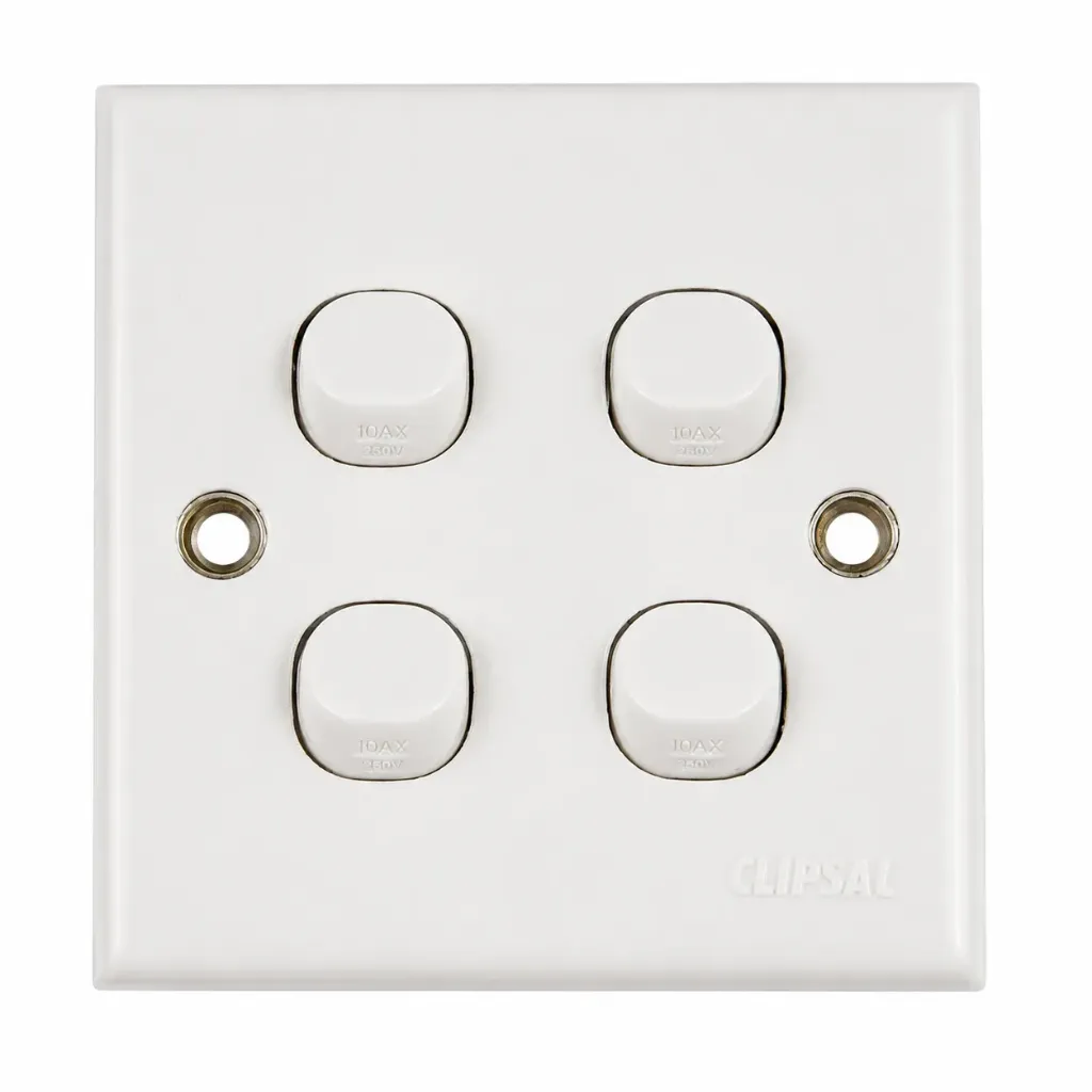 [776] Switch Clipsal 4 Gang 2 Way