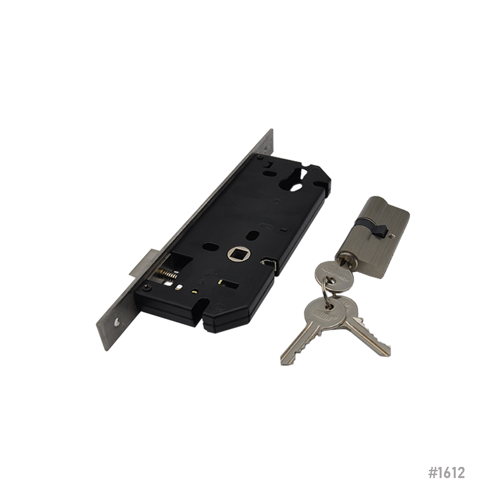 Lock Body with Cylinder Lock X985C SS Union