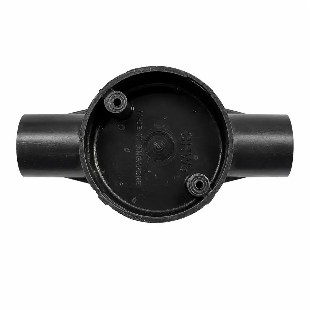Conduit Junction Box Through Way 25mm with Lid