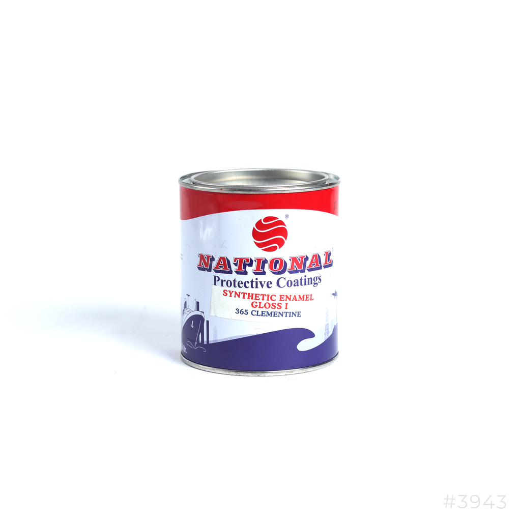 National Synthetic Enamel Gloss Paint 0.9Ltr 365 Clementin