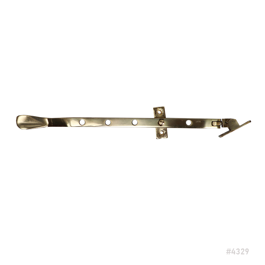Window Stay 10" Brass