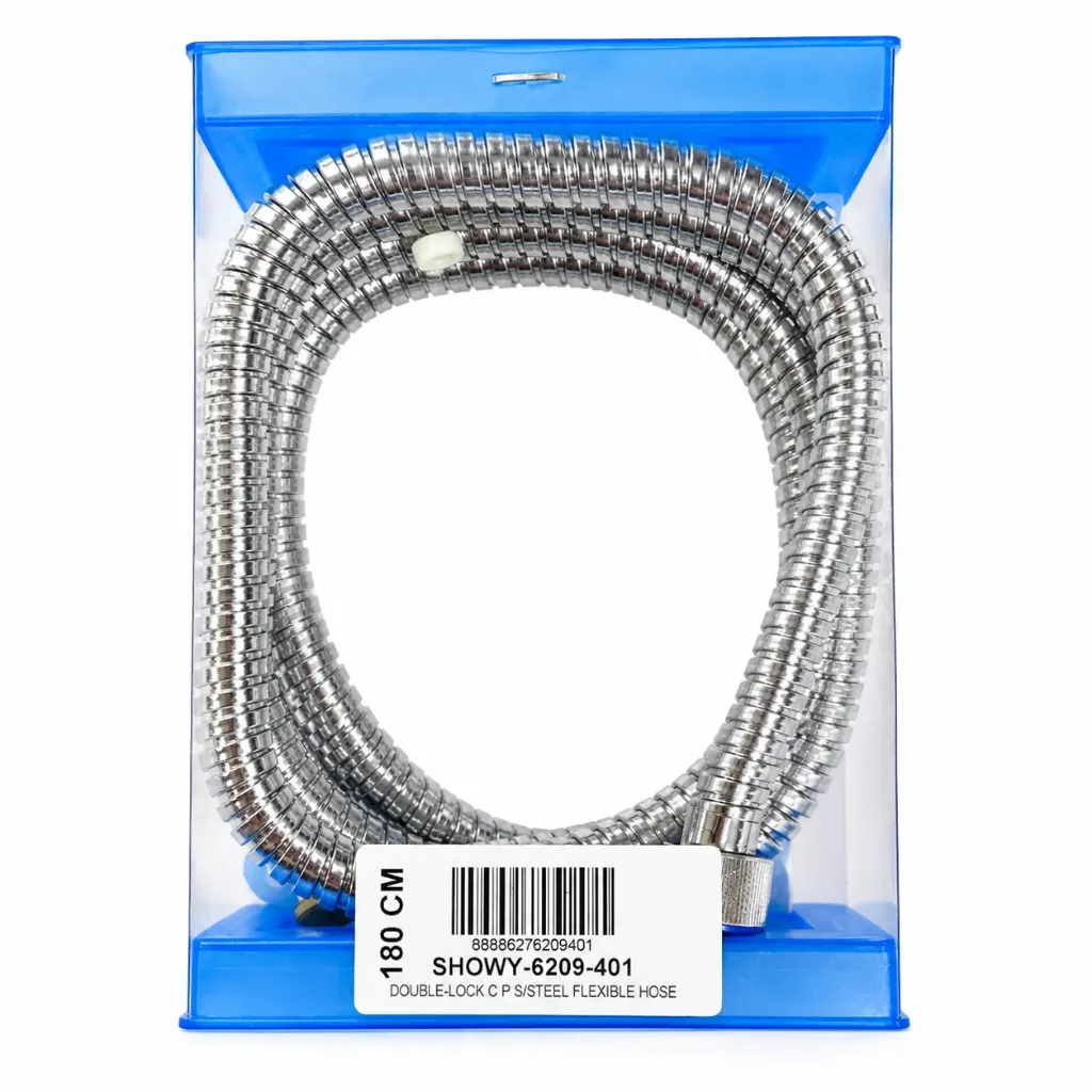 Showy Double Lock SS Flexible Hose 180cm 6209-401