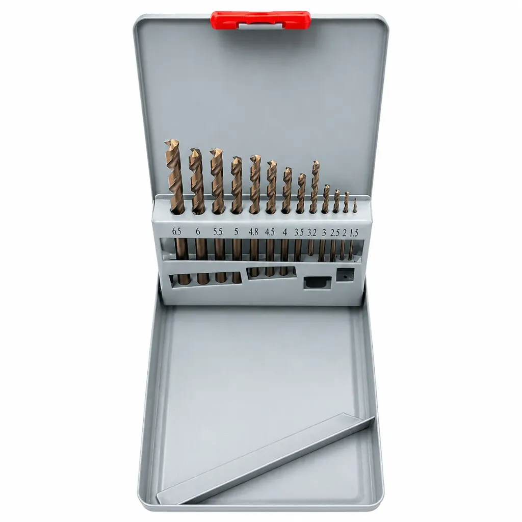 [9804] Drill Bit Set 13-Pieces Set (1.5mm-6.5mm) Cobalt