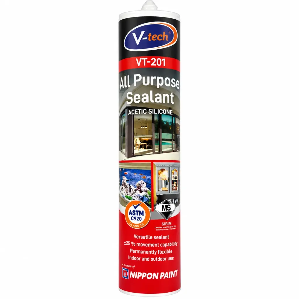 [9938] V-tech Sealant All Purpose 260ml VT-201 Grey