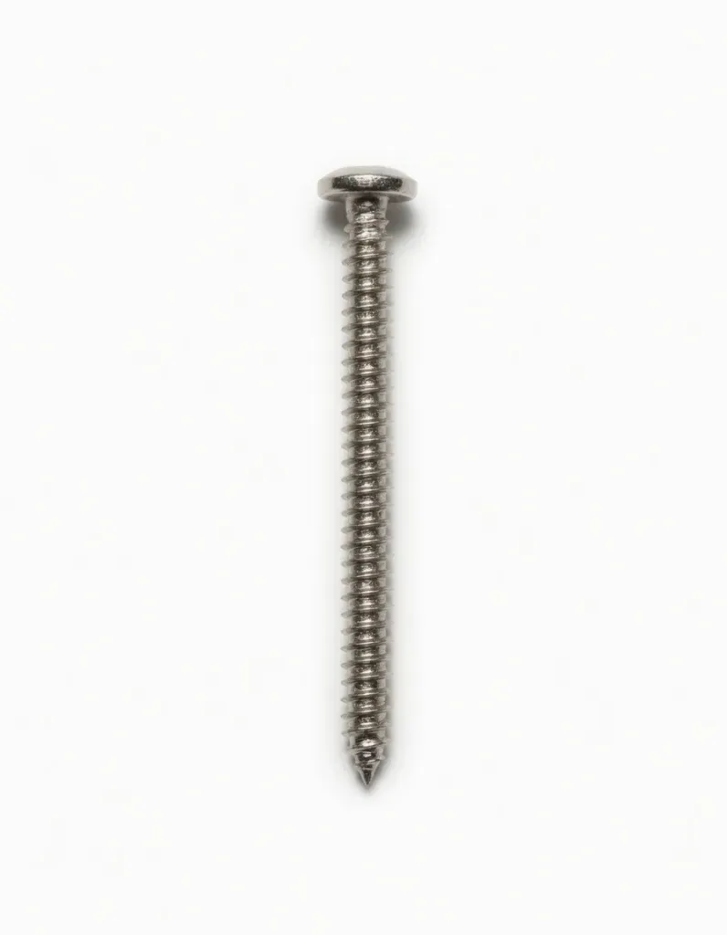 Self Tapping Screw Round Head PH SS #8x2"