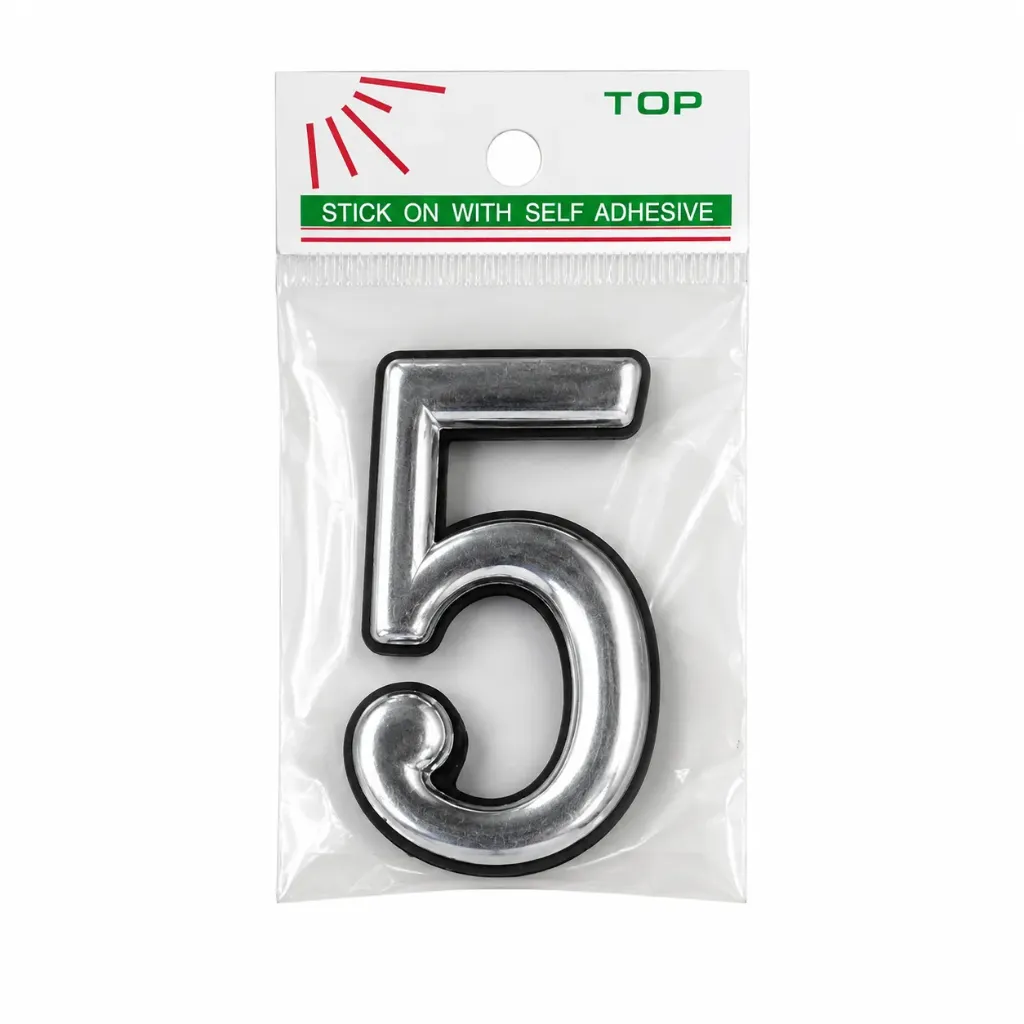 Pvc Pouch Plastic Number 2" No 5 C707