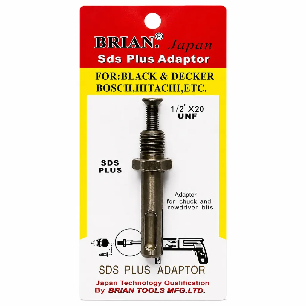 [12747] Brian SDS Plus Adapter 1/2" x 20 UNF