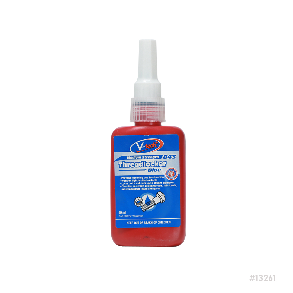 V-tech Threadlocker Medium Strength – Blue 50ml VT-84350
