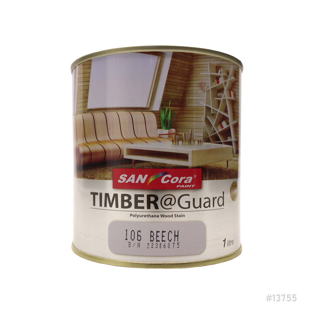 Sancora® TIMBER@Guard Polyurethane Wood Stain Varnish 1 Litre 106