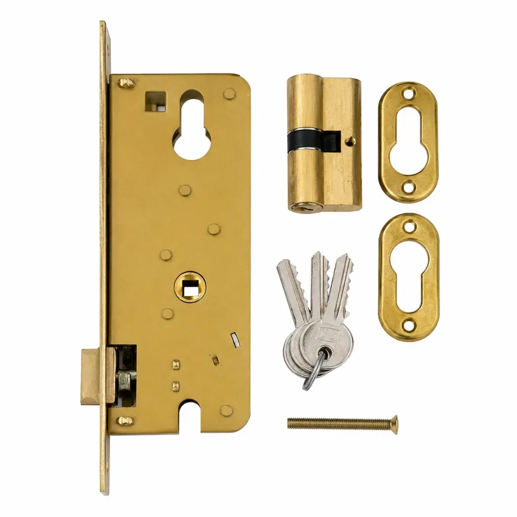 Lock Body with Cylinder 70mm RR
