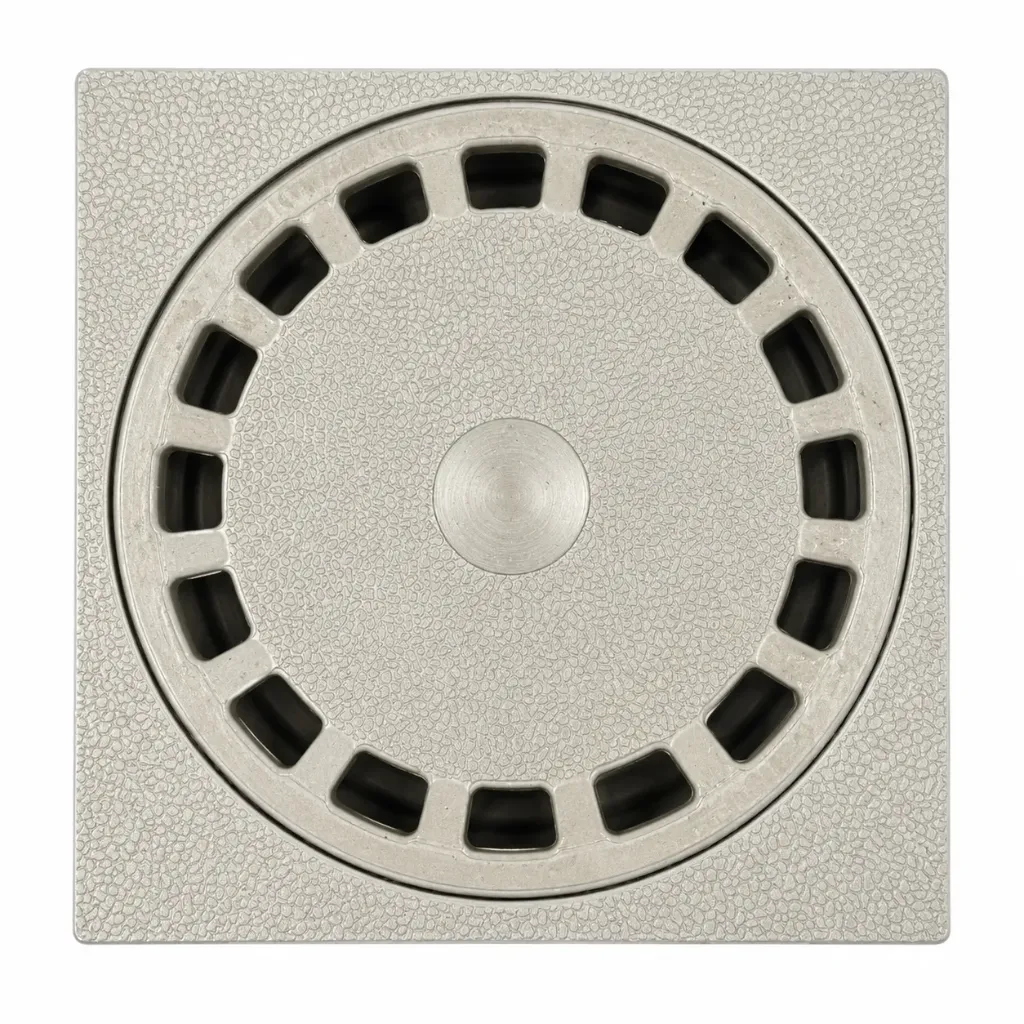 Pvc Floor Drain 10x10cm Grey