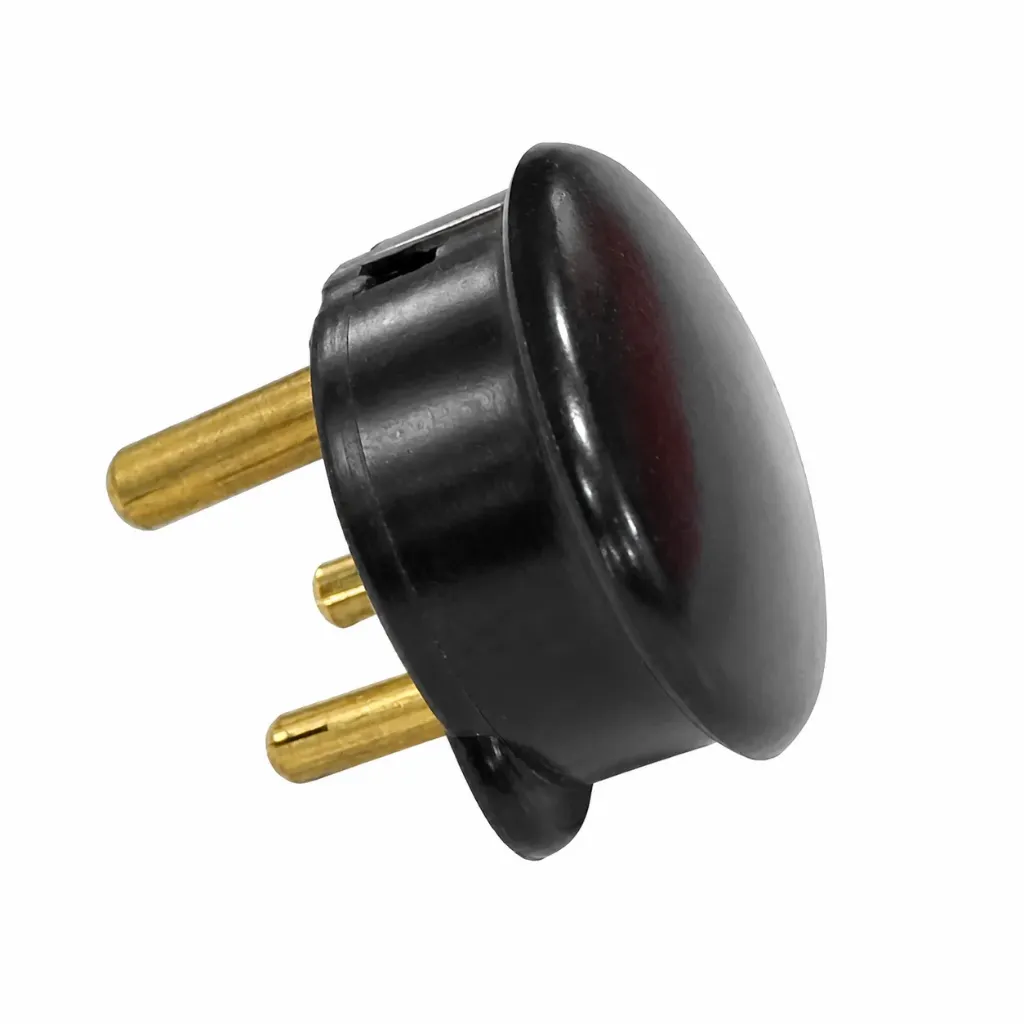 Plug Top Art No.318 15A Black Round Pin China Anchor