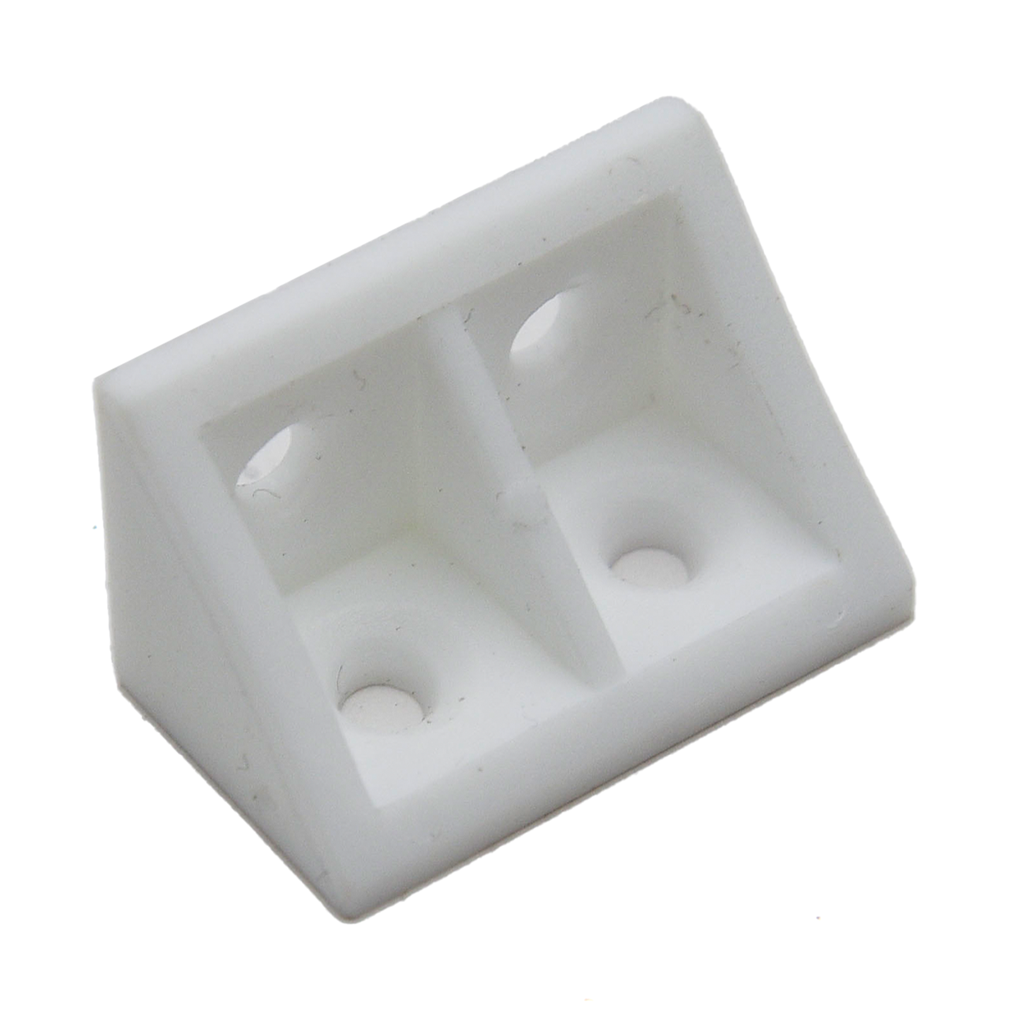 Pvc Corner Bracket White W/O Cap