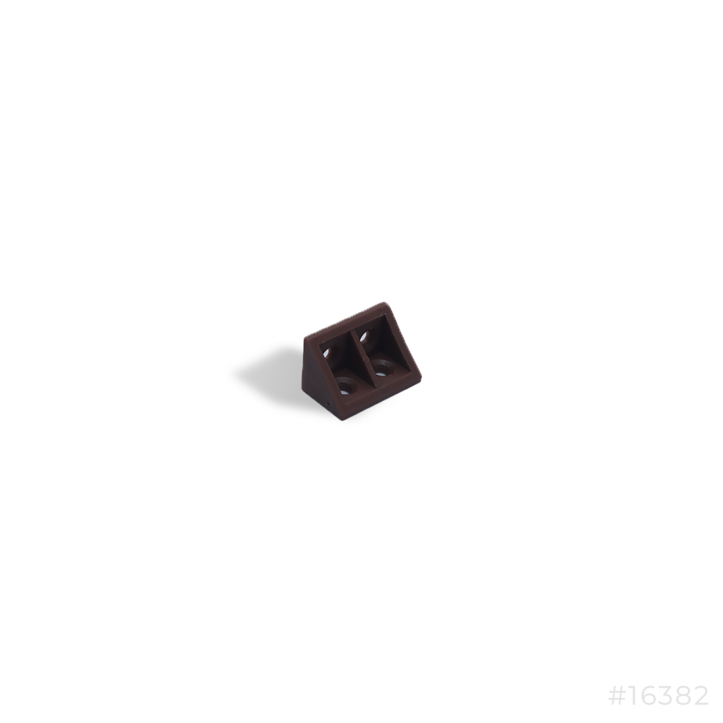Pvc Corner Bracket Brown W/O Cap