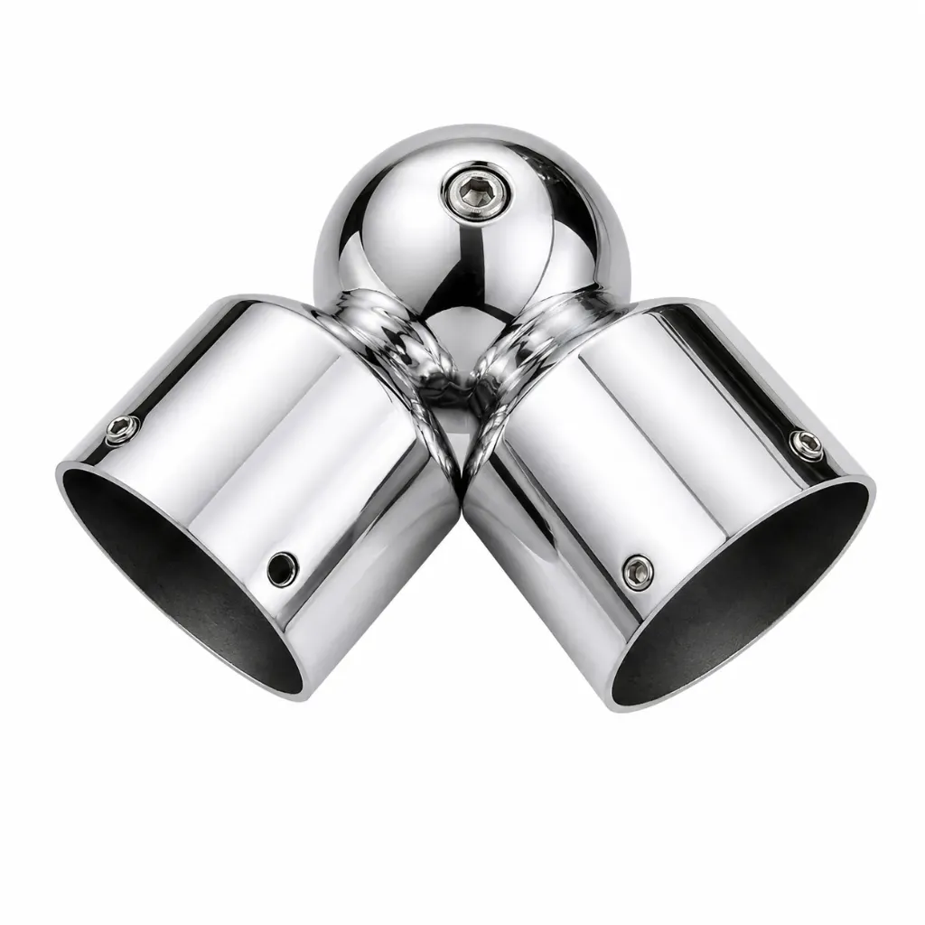 SS Staircase Rail Round Joint XD-058 Polished