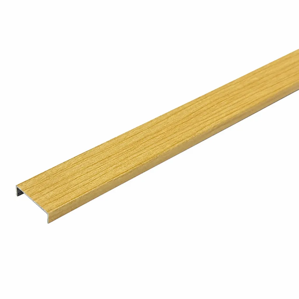 Aluminum Edge Banding 2.45m Yellow Maple