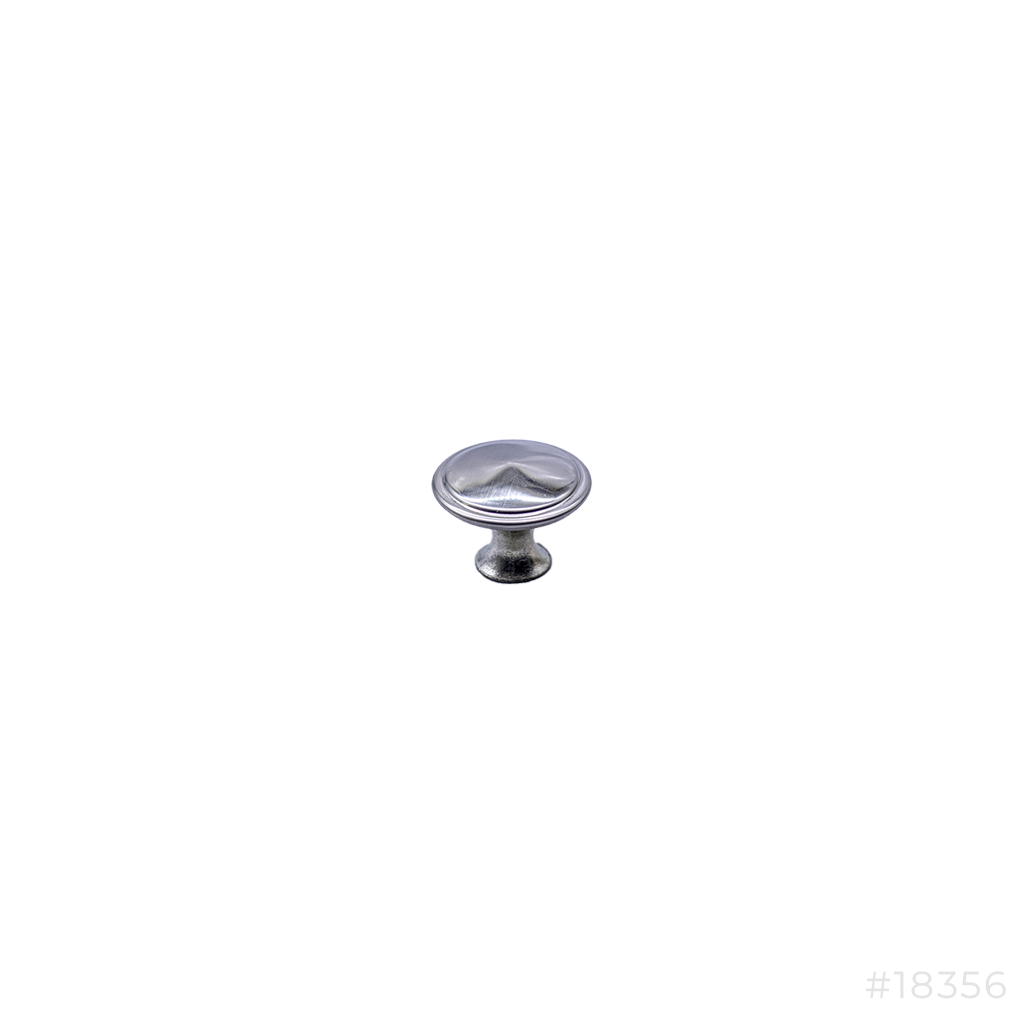 Cupboard Steel Round Knob 102-SN