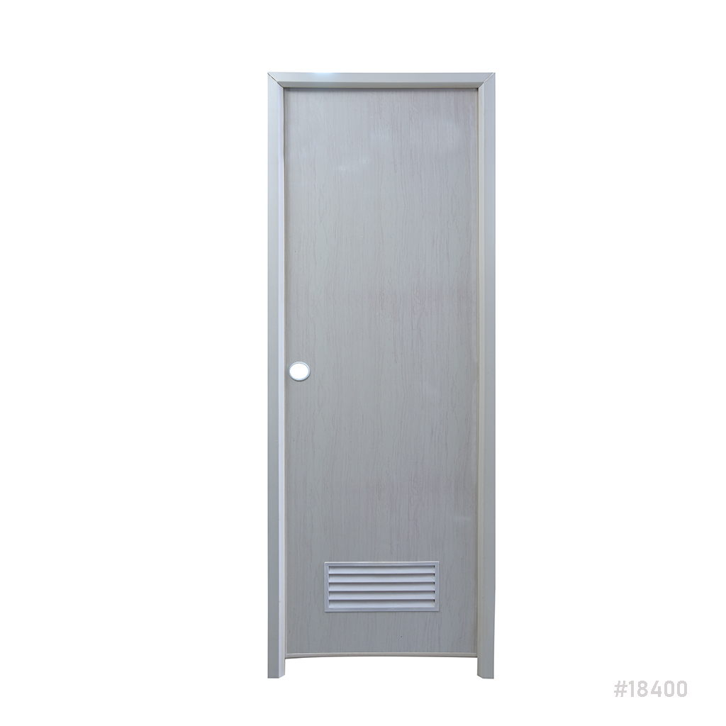 Pvc Door 675x2000mm White-W/Louvered Right