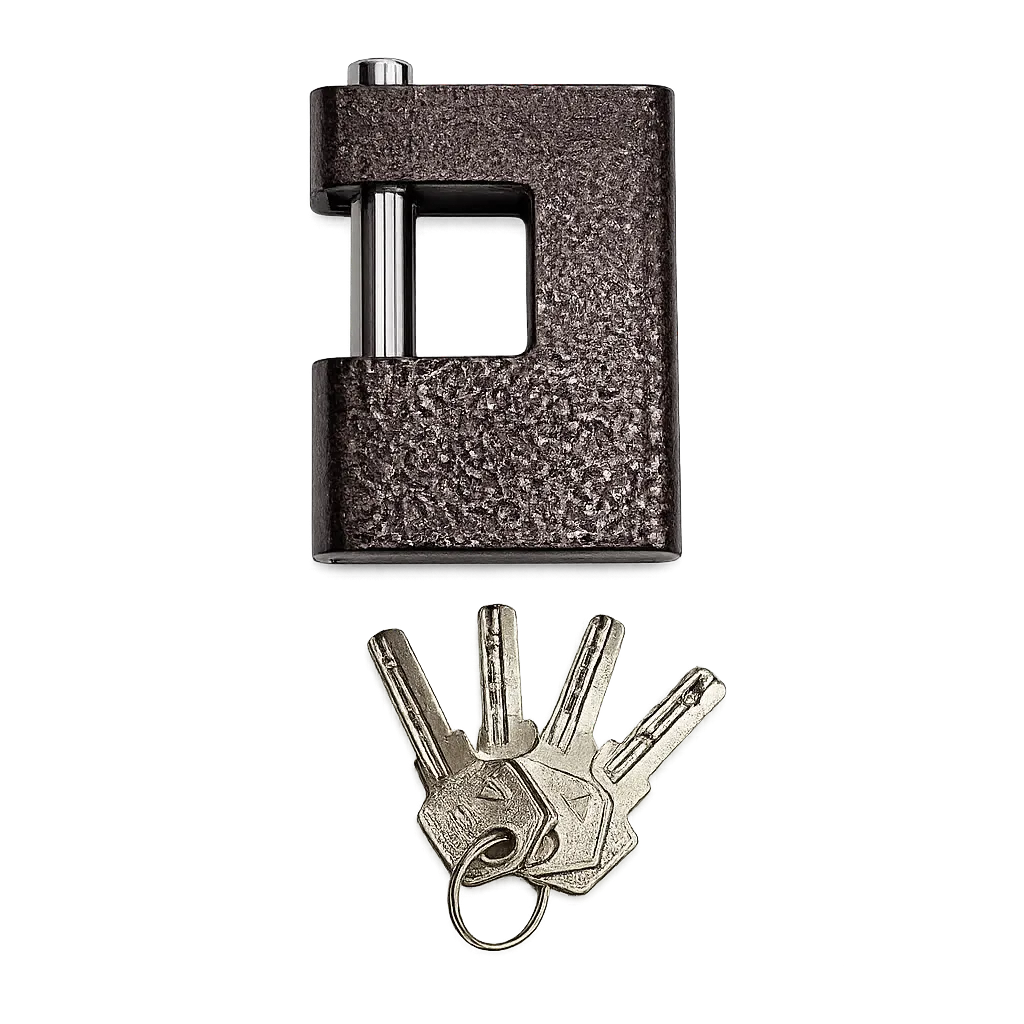 [18632] Horizontal Beam Steel Padlock Sky Gate 70mm