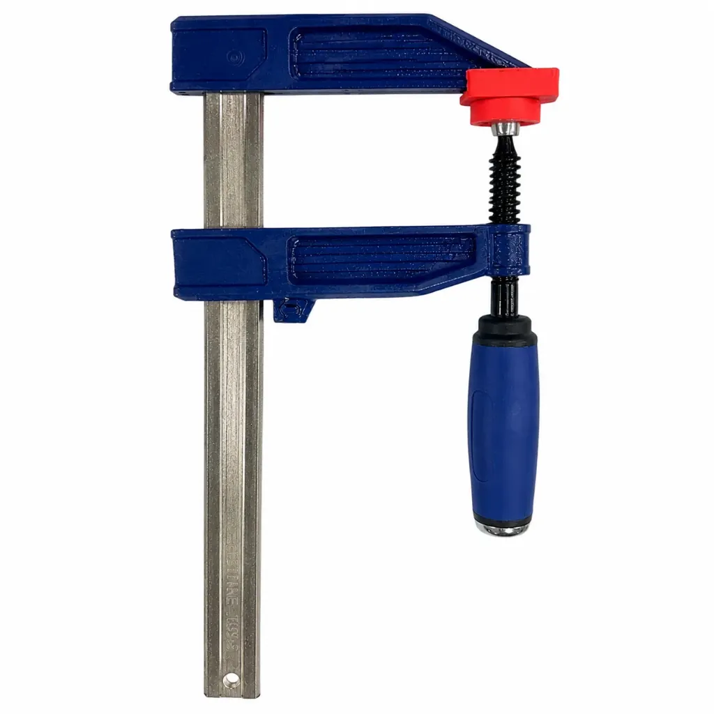 [19467] F-Clamp with Blue Rubber Grip Tuv 120x300