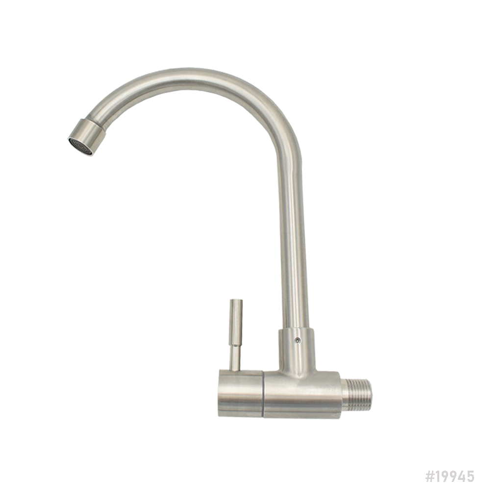 Sink Faucet Tap Cold Wall Mount 304SS