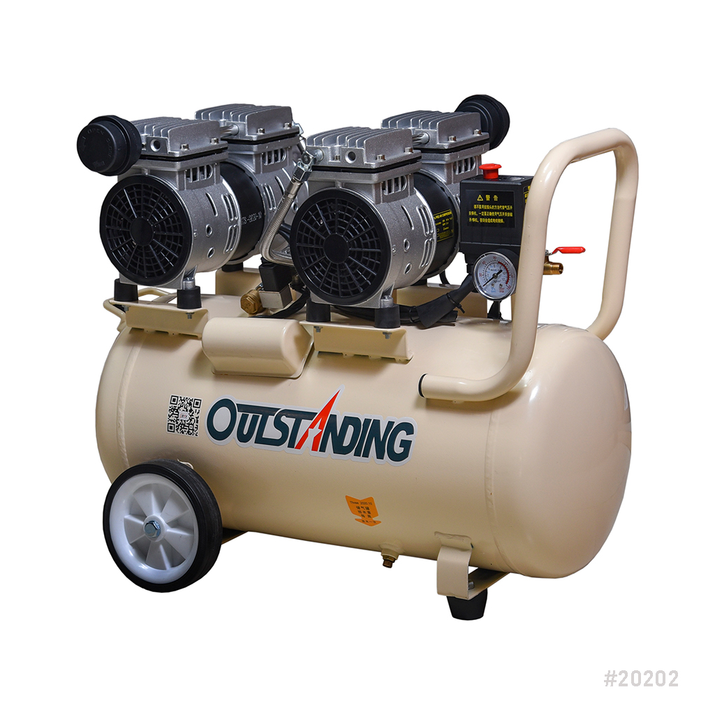 Air Compressor Silent Oil Free Outstanding OTS-550 50L Double Head