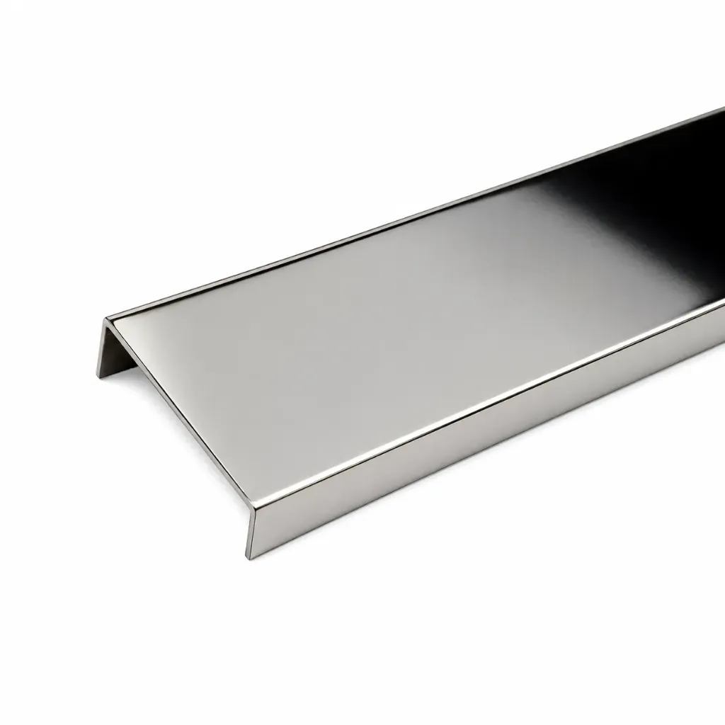 SS Channel Mirror Polished C Section 304SS 10x10x50x2490mm Black