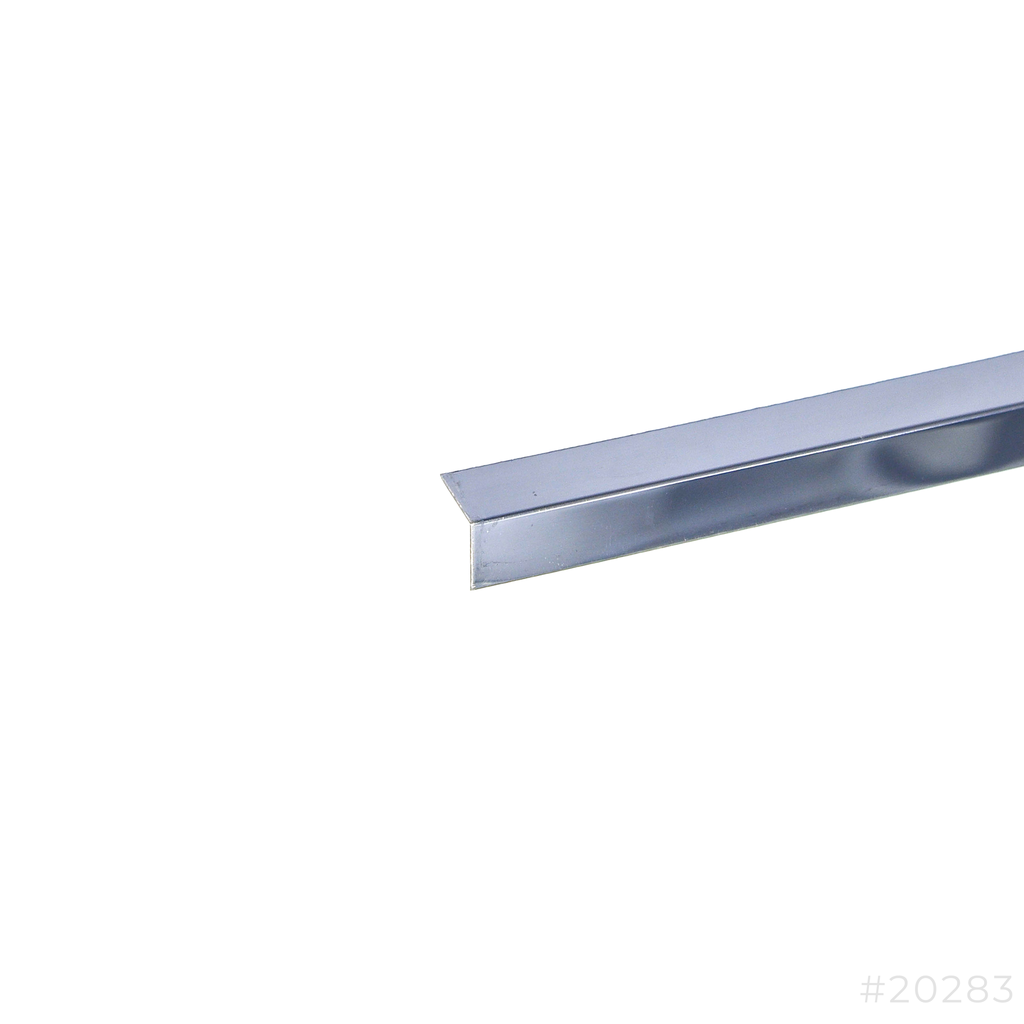 [20283] SS Channel Mirror Polished L Section 12x12x2490mm Black