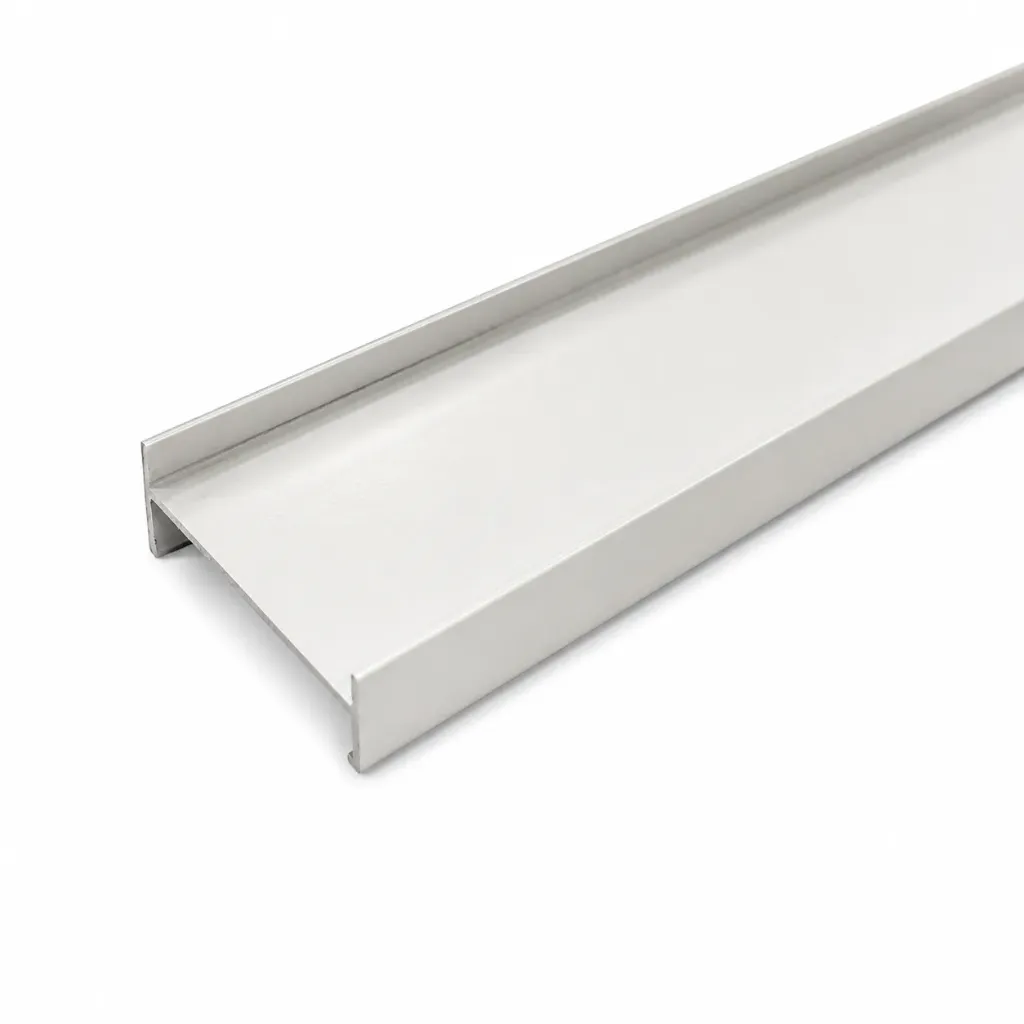 Aluminum Louver Side Channel H Type 18x35mm x 6m