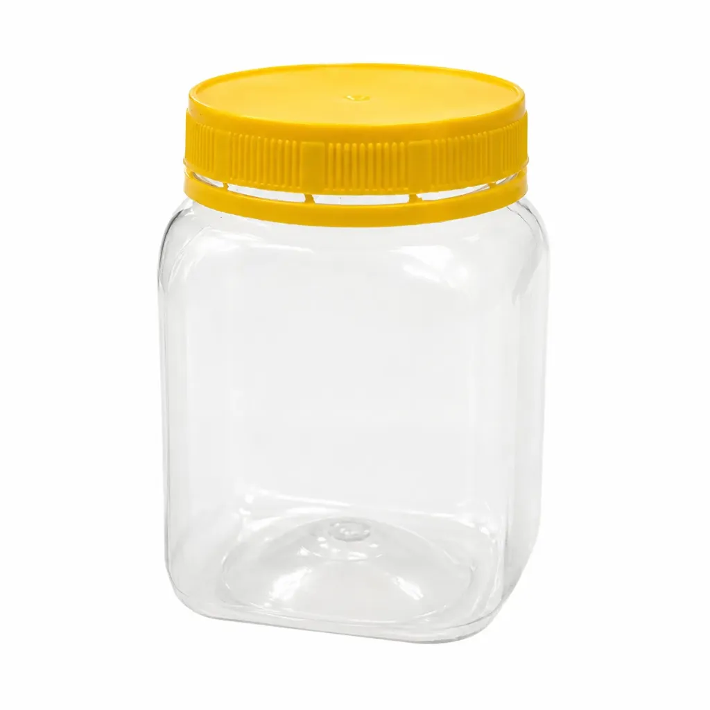 Pvc Container Bottle Yellow Cap 80x60mm