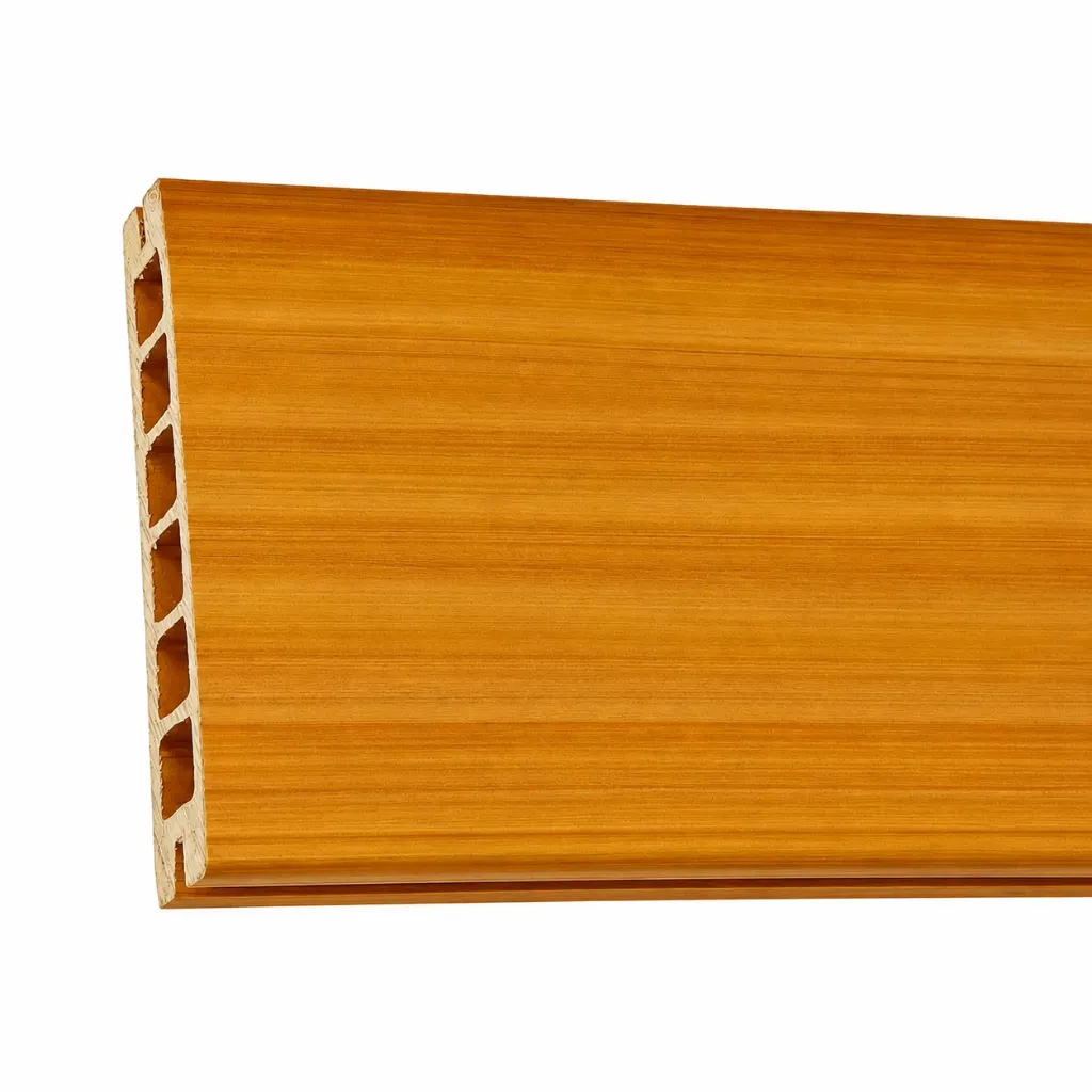 Artificial Wood Floor Deck Board Light Brown 140x25mm x 6m