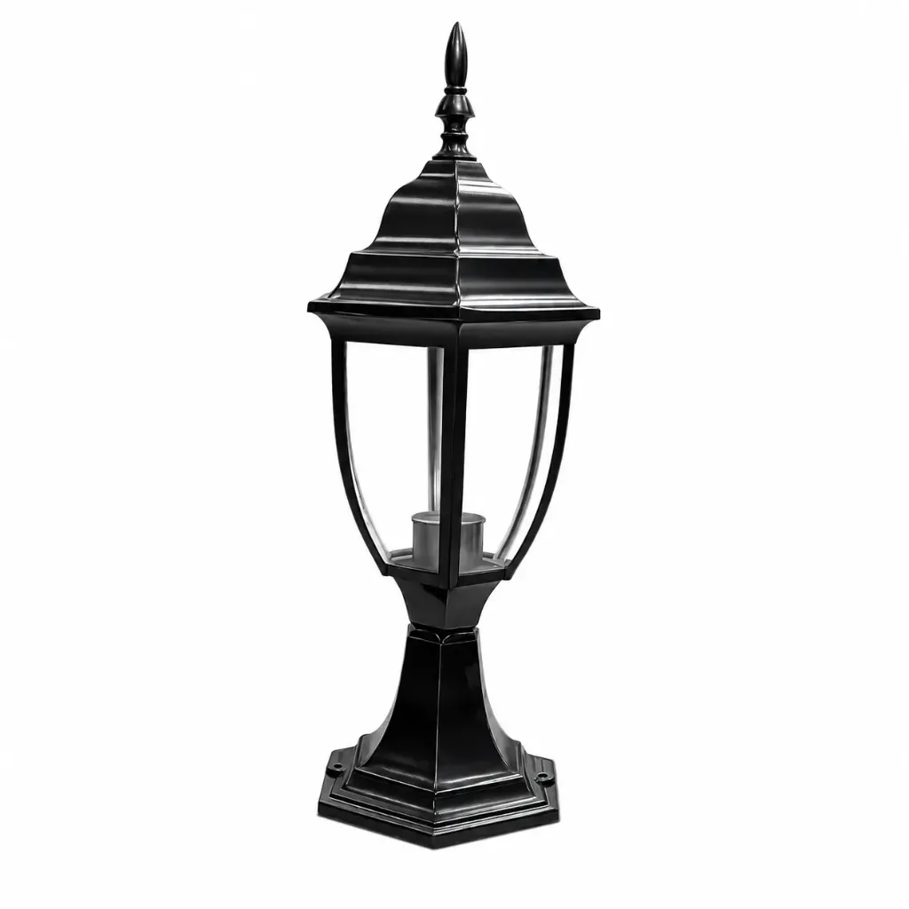 Outdoor Stand Street Light E27 Clear&Black A2-2