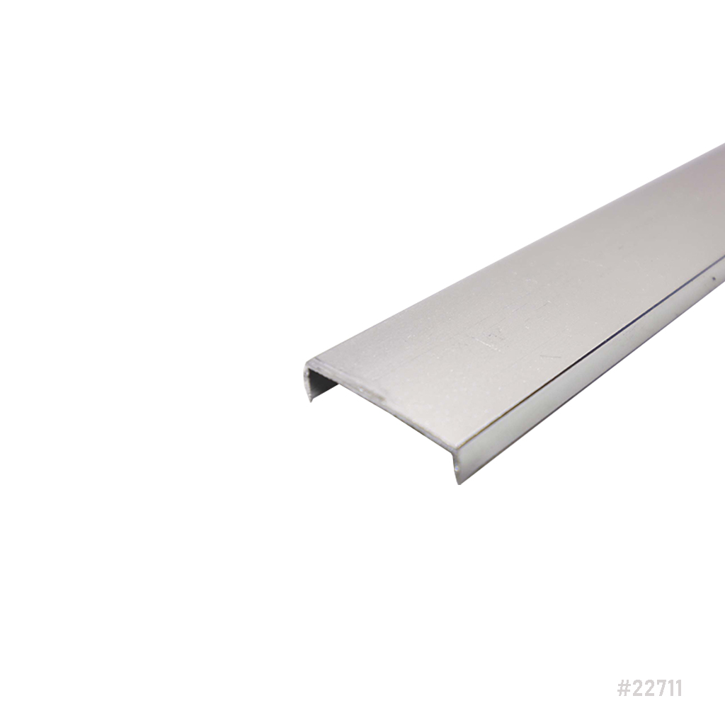Aluminum C-Channel 19mm x 96" Matt Silver