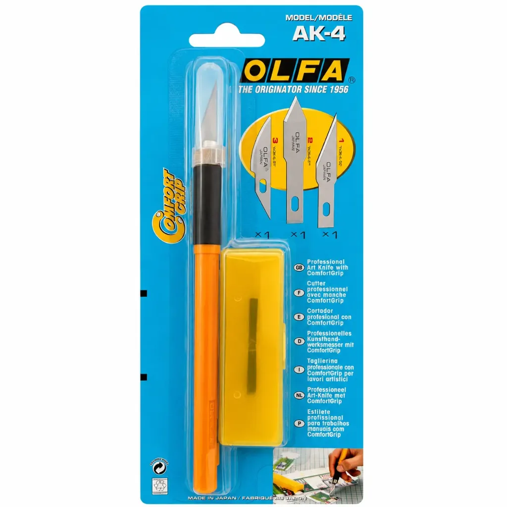 Pen Cutter 6mm with 3-Type Blade AK-4 Olfa