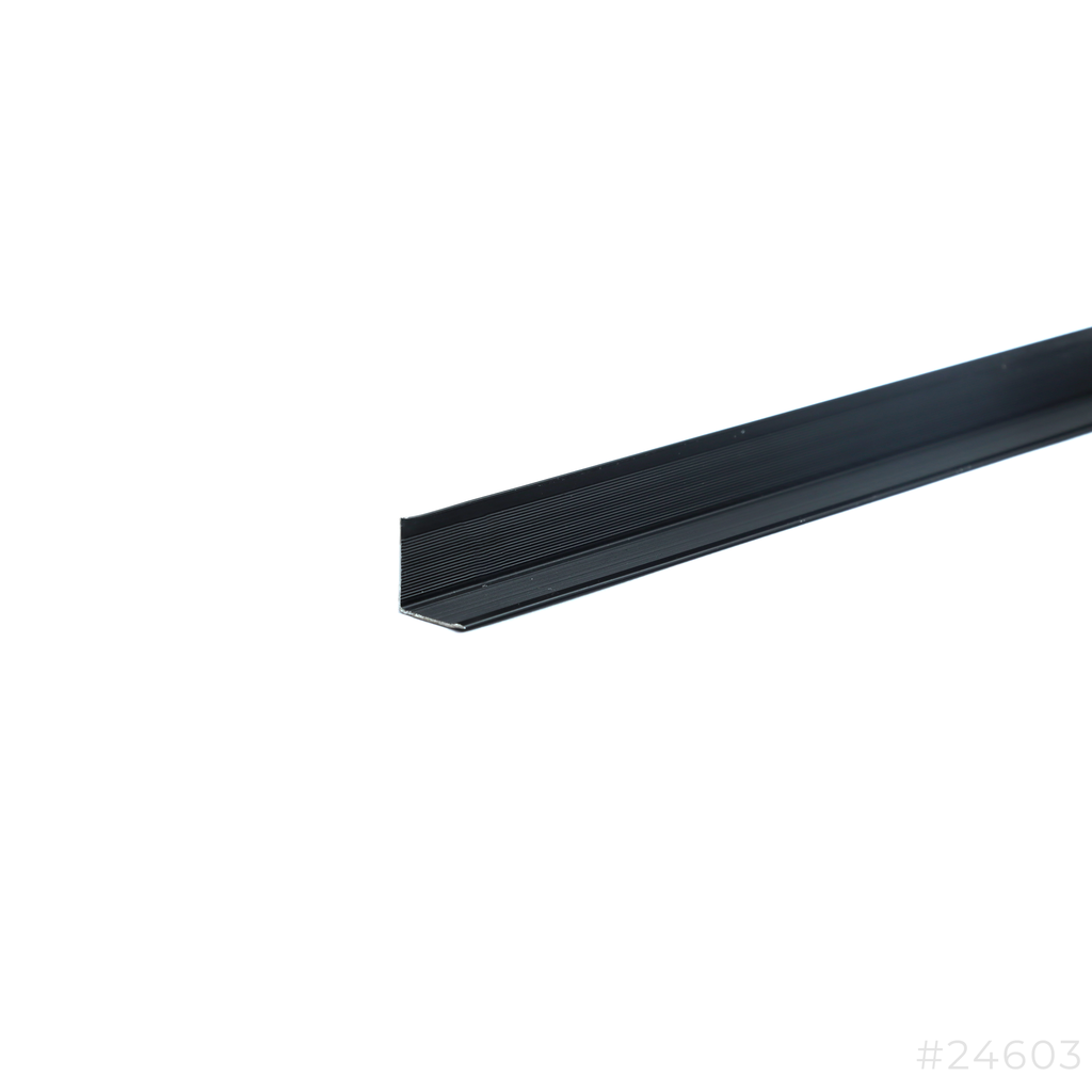 Aluminum L-Channel Black 10x10mm Length: 271cm
