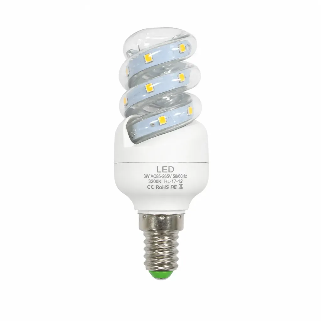 Led Energy Saving Bulb E14 3W Warm White