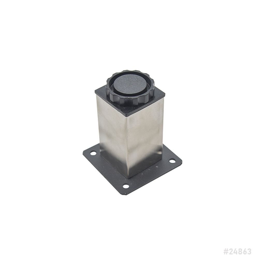 [24863] SS Furniture Leg Adjustable Square 40x80mm